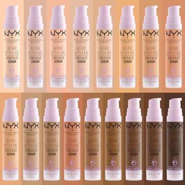 NYX PROFESSIONAL MAKEUP Bare With Me Concealer Serum, Concealer Makeup For Up To 24Hr Hydration - Light