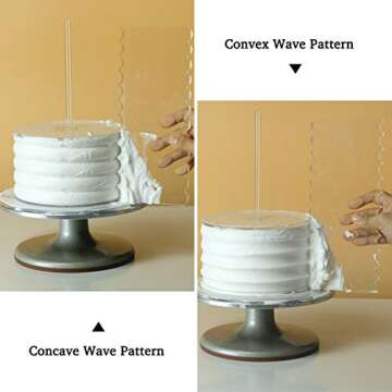 Aquiver Acrylic Cake Disk Set for 3 Tier Cakes