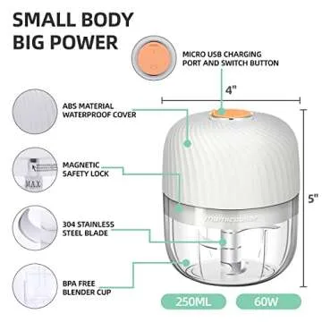 Mini Portable Electric Garlic Chopper - Easy Prep Gadget