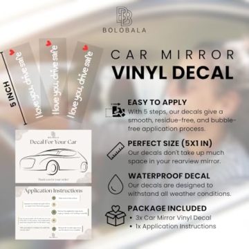 I Love You Drive Safe Car Stickers - Motivational Decals