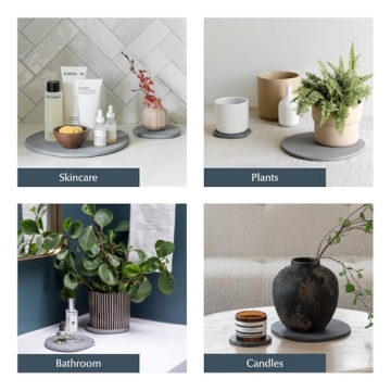 Dorai Stone Plant Pot Saucer for Indoor Plants Water Catcher