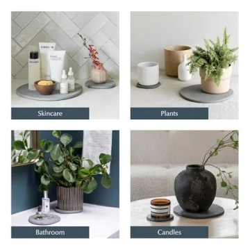 Dorai Stone Plant Pot Saucer for Indoor Plants Water Catcher