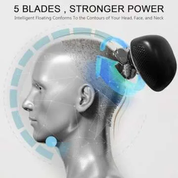 Bald Electric Head Shaver for Men - Portable & Waterproof