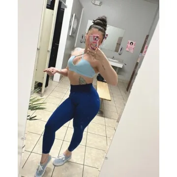 Aoxjox Women's Deep V Sports Bras for Workout Comfort