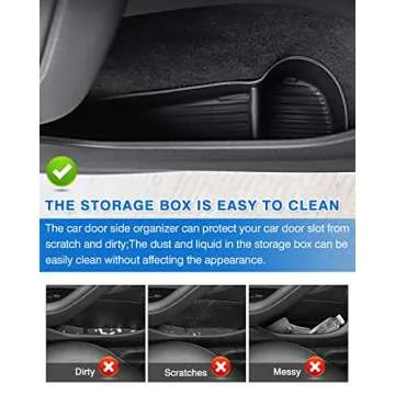Shademax Car Door Organizer Tray for Tesla Model Y - Durable & Stylish