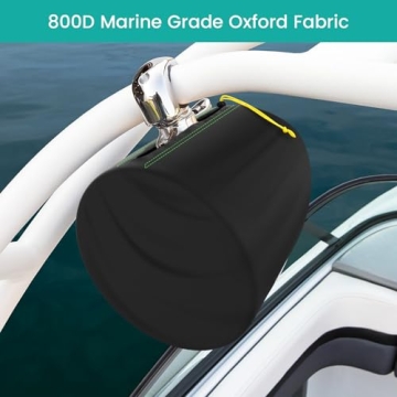 Yexcend 2 Packs Boat Speaker Cover, 800D Oxford Cloth Marine Wakeboard Tower Speaker Cover Waterproo...