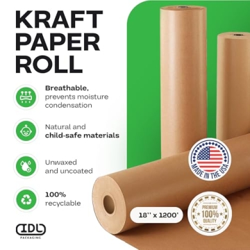 Versatile Brown Kraft Paper Roll for Eco-Friendly Crafting