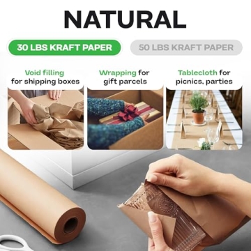 Versatile Brown Kraft Paper Roll for Eco-Friendly Crafting