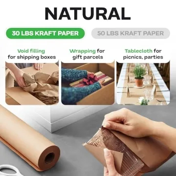 Versatile Brown Kraft Paper Roll for Eco-Friendly Crafting