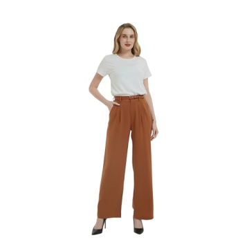Tronjori High Waist Casual Culottes for Women - Chic Pants