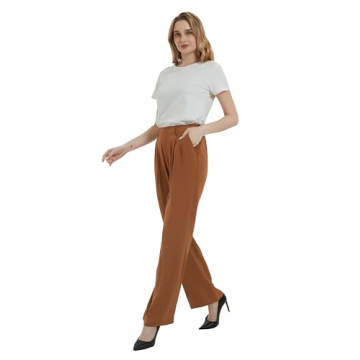 Tronjori High Waist Casual Culottes for Women - Chic Pants