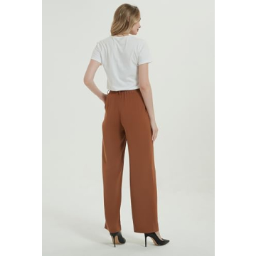 Tronjori High Waist Casual Culottes for Women - Chic Pants