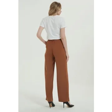 Tronjori High Waist Casual Culottes for Women - Chic Pants
