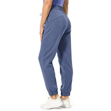 Colorfulkoala Women's High Waisted Ultra Soft Modal Joggers Running Sweatpants Casual Lounge Pants with Pockets (XS, Niagara Blue)