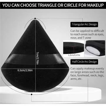 Pimoys 6 Pieces Soft Powder Puff Set for Makeup