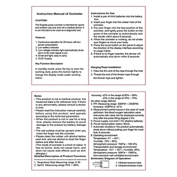 Accurate Rechargeable Pulse Oximeter for Home & Sports