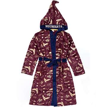Harry Potter Dressing Gown Kids Red OR Blue Options Pajama Robe 11-12 Years