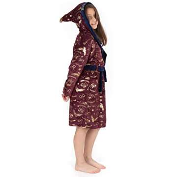 Harry Potter Dressing Gown Kids Red OR Blue Options Pajama Robe 11-12 Years