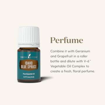 Young Living Idaho Blue Spruce Essential Oil, 5ml, Natural Aroma for Meditation and Relaxation