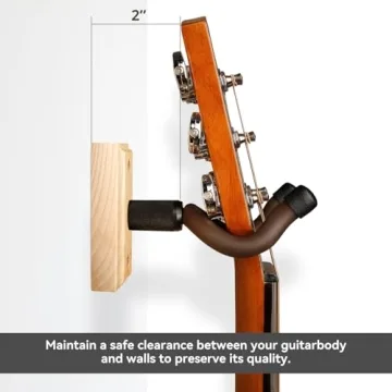 DIDA Solid Wood Guitar Wall Mount - Elegant & Secure