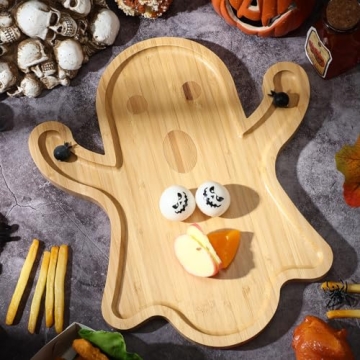 Sintuff Halloween Charcuterie Board Bamboo Tray Set