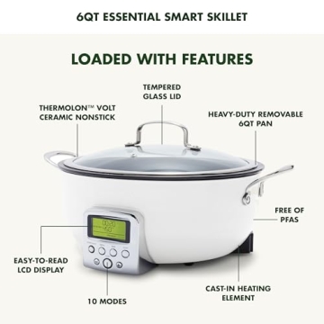 GreenPan Elite 6QT Skillet for Easy Healthy Cooking