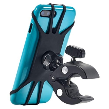 Upgraded 2024 Bicycle & Motorcycle Phone Mount - The Most Secure & Reliable Bike Phone Holder for iP...