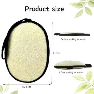 Natural Loofah Sponges - Eco-Friendly Exfoliating Bath Scrubber
