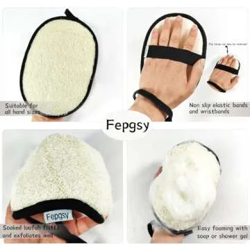 Natural Loofah Sponges - Eco-Friendly Exfoliating Bath Scrubber