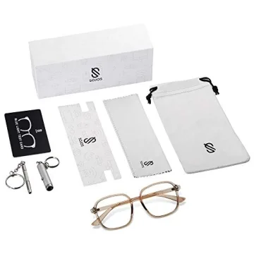 SOJOS Square Blue Light Blocking Glasses for Women