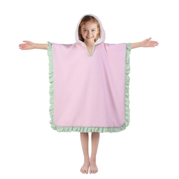 THOVSMOON Kids Hooded Towels Soft Microfiber Poncho