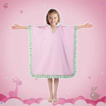 THOVSMOON Kids Hooded Towels Soft Microfiber Poncho