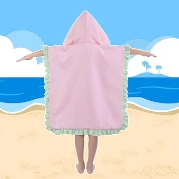 THOVSMOON Kids Hooded Towels Soft Microfiber Poncho