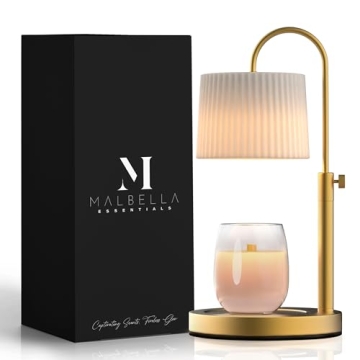 Adjustable Candle Warmer Lamp with Timer & Dimmer - Malbella