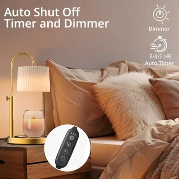 Adjustable Candle Warmer Lamp with Timer & Dimmer - Malbella