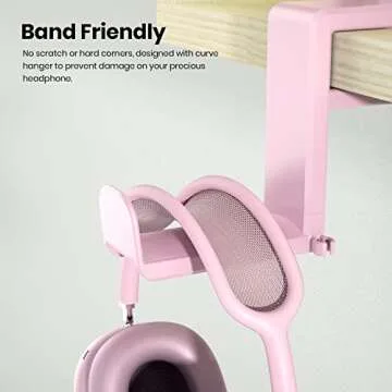 Stylish Rotating Headphone Stand for Gamers and Office Use