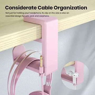 Stylish Rotating Headphone Stand for Gamers and Office Use