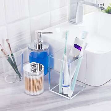 WERADNISH Acrylic Pencil Holder for Desk Organization
