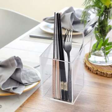 WERADNISH Acrylic Pencil Holder for Desk Organization