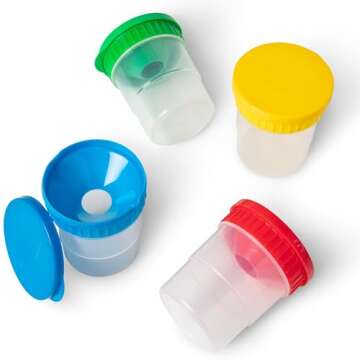 Melissa & Doug Spill-Proof Paint Cups - Kid-Safe 4-Pack