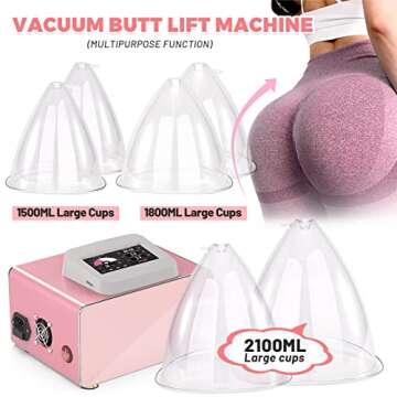 Meifuly Vacuum Therapy Machine: 24 Cups & 3 Gua Sha Heads for Home Cupping