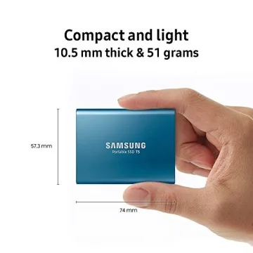 Samsung T5 Portable SSD 2TB - Fast 540MB/s External Drive