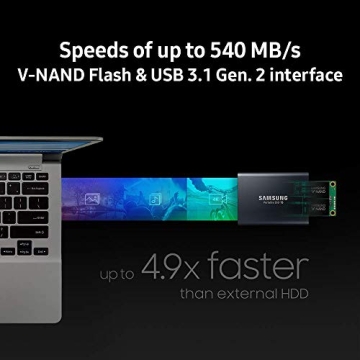 Samsung T5 Portable SSD 2TB - Fast 540MB/s External Drive