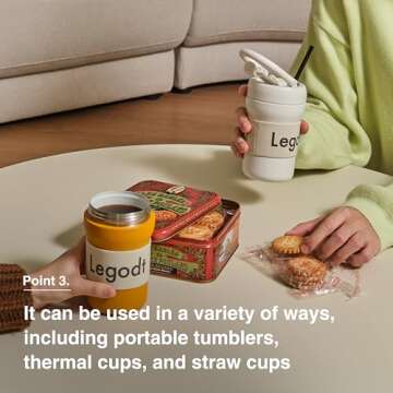 Odense Legodt 2 Way Tumbler - Perfect for Hot & Cold Drinks