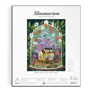 Galison Bloomarium 1000 Piece Puzzle for All Ages