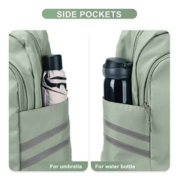 Coofay Gym Backpack for Women - Waterproof, Lightweight, Large Travel Sports Gym Bag with Shoe Compartment