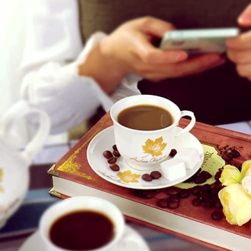 ZHONGSHENG 13-Piece Porcelain Tea Gift Set - Perfect for Tea Parties