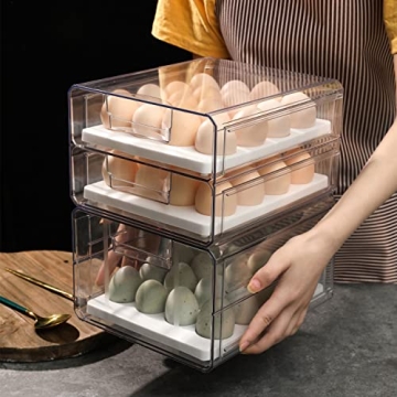 XBY-US Large Capacity Egg Holder for Multi-Function Storage
