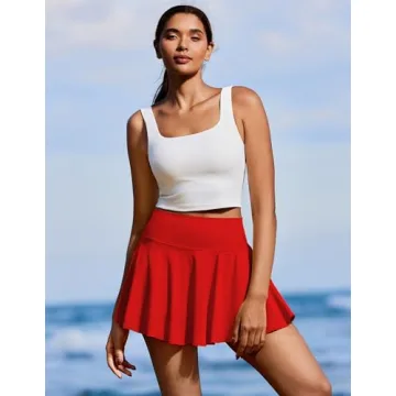 Stylish PINSPARK Women Golf Skirt with Pockets