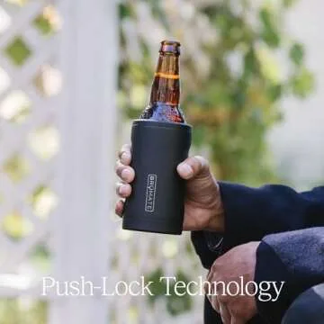 BrüMate Hopsulator Bott'l Insulated Bottle Cooler for Standard 12oz Glass Bottles | Glass Bottle In...